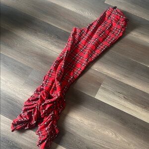 SHEIN Red Plaid Maxi Skirt